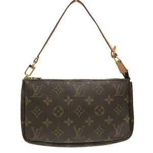 Louis Vuitton Pochette Monogram Brown Handbag Accessoires